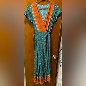 Bohemian Wrap dress